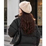 ポンポン付き帽子レディースパンプキン帽 大人可愛い ボリュームファーぼうし | SUNSHINE CLOSET | 詳細画像3