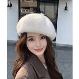 ポンポン付き帽子レディースパンプキン帽 大人可愛い ボリュームファーぼうし | SUNSHINE CLOSET | 詳細画像7