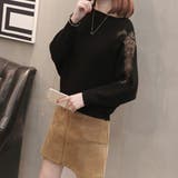 ドルマンニットトップス ボートネック上品 | Miniministore | 詳細画像6 