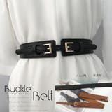 バックルベルト レディース ゴム PU | Miniministore | 詳細画像1 