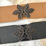 バックルベルト レディース 葉モチーフ | Miniministore | 詳細画像10
