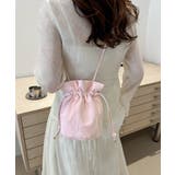 ピンク | ミニショルダーバッグ 斜め掛け巾着バッグ | Miniministore