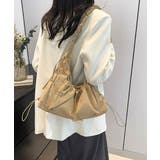 ベージュ | ショルダーバッグギャザーナイロンバッグ | Miniministore