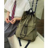 カーキ | 韓国風アウトドアナイロンバッグ軽量通勤通学リュックサック カジュアルナップサック… | SUNSHINE CLOSET