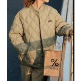 ベージュ | 中綿ジャケット キルティングブルゾン防寒 | Miniministore