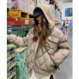 モカ | 中綿ジャケット キルティングブルゾン防寒 | ANGELCLOSET