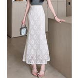 ホワイト | ロングスカート ウエストゴム 大人可愛い | SUNSHINE CLOSET