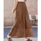 ブラウン | シアーワイドパンツ 冷感キュロットパンツ | Miniministore