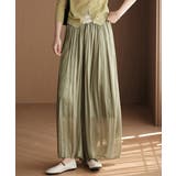 モスグリーン | シアーワイドパンツ 冷感キュロットパンツ | Miniministore