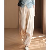 ピンクベージュ | シアーワイドパンツ 冷感キュロットパンツ | Miniministore