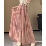 ピンク | シアーワイドパンツ 冷感キュロットパンツ | Miniministore
