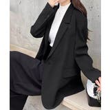 ブラック | テーラードジャケット ゆったりレディース | Miniministore
