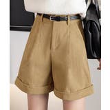 ベージュ | コーデュロイショートパンツ ハイウエスト | Miniministore