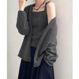 ダークグレー | ニットアンサンブル着回しニット2点セット | Miniministore