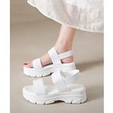 ホワイト | スポーツサンダル レディース厚底サンダル | ANGELCLOSET