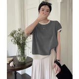 ブラック | フレンチスリーブサマーニット レディース | Miniministore