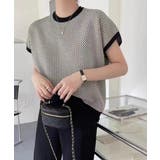 ホワイト | フレンチスリーブサマーニット レディース | Miniministore