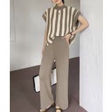 グレイッシュベージュ | サマーニットセットアップ 韓国 春夏秋服 | Miniministore