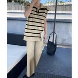 アイボリー | サマーニットセットアップ韓国風上下セット | Miniministore