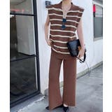 モカ | サマーニットセットアップ韓国風上下セット | Miniministore