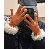 オレンジ | スマホ対応手袋 暖かい ボア袖グローブ冬 | Miniministore