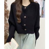 ブラック | ドルマンニットトップス ショート丈ニット | Miniministore