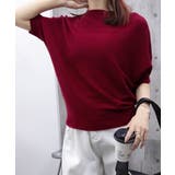 ワインレッド | サマーニットトップス ドルマンスリーブ夏 | Miniministore