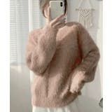 モカ | シャギーニットトップスふわふわニット秋冬 | SUNSHINE CLOSET