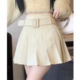 アイボリー | プリーツスカートコーデュロイミニスカート | SUNSHINE CLOSET