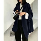 ネイビー | 長袖ジャケット おしゃれ 韓国風羽織りアウター | SUNSHINE CLOSET