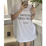 ホワイト | ロゴプリントTシャツ 半袖韓国風トップス | Miniministore