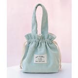 ライトブルー | ミニトートバッグ コーデュロイ巾着鞄軽量 | Miniministore