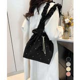 ギャザートートバッグ 巾着型トート大容量 | Miniministore | 詳細画像1 