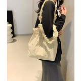 ギャザートートバッグ 巾着型トート大容量 | Miniministore | 詳細画像10 