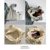 ギャザートートバッグ 巾着型トート大容量 | Miniministore | 詳細画像22 