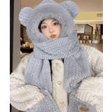 くま耳ニット帽子 マフラー 手袋 一体型 | Miniministore | 詳細画像10 