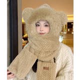 くま耳ニット帽子 マフラー 手袋 一体型 | Miniministore | 詳細画像6 