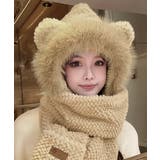 くま耳ニット帽子 マフラー 手袋 一体型 | Miniministore | 詳細画像8 