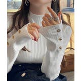 モックネック ニットトップス 長袖秋冬服 | Miniministore | 詳細画像11 
