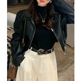 モックネック ニットトップス 長袖秋冬服 | Miniministore | 詳細画像6 