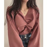 フロントねじり シャツブラウス Vネック | Miniministore | 詳細画像10