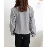 フロントねじり シャツブラウス Vネック | Miniministore | 詳細画像15