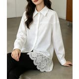 レース切替シャツブラウス長袖シャツ韓国風 | Miniministore | 詳細画像12 