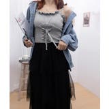 レースアップニットキャミソールレディース | Miniministore | 詳細画像14 