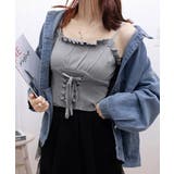 レースアップニットキャミソールレディース | Miniministore | 詳細画像15 