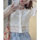 フリルショートカーディガン レースニット | Miniministore | 詳細画像2