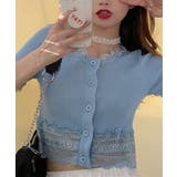 フリルショートカーディガン レースニット | Miniministore | 詳細画像7