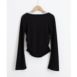 レース付TシャツVネック長袖リブトップス | Miniministore | 詳細画像20 