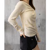 長袖ドレープニットトップス Vネック秋冬 | Miniministore | 詳細画像16 
