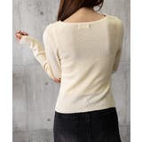 長袖ドレープニットトップス Vネック秋冬 | Miniministore | 詳細画像17 